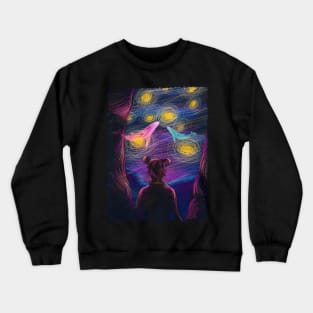 egirl aesthetic anime e-girl aesthetic dark goth Crewneck Sweatshirt